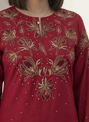 Women’s Floral Embroidered Co - ord Set - Tevar Studio