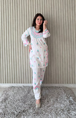 Premium Mul Modal Parsi Pant Suit Set with Dupatta - Tevar Studio
