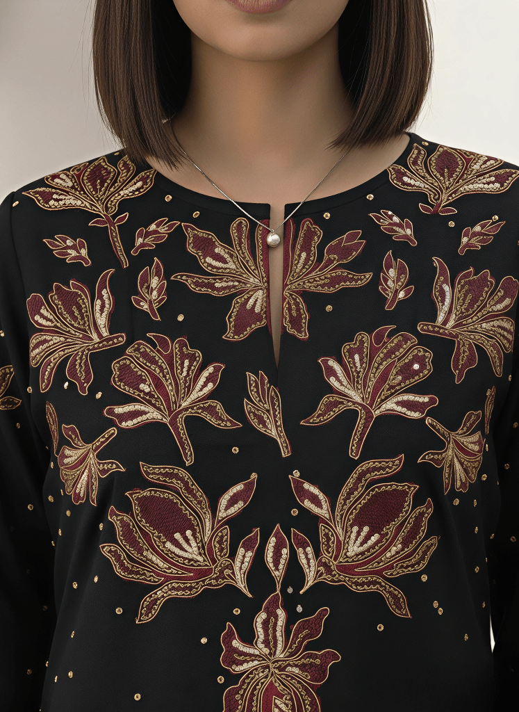 Women’s Floral Embroidered Co - ord Set - Tevar Studio