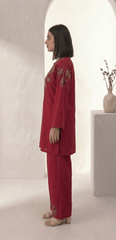 Women’s Floral Embroidered Co - ord Set - Tevar Studio