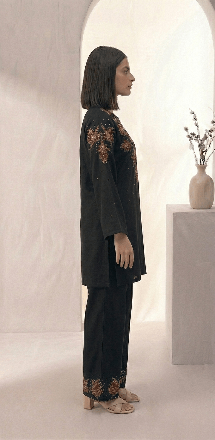 Women’s Floral Embroidered Co - ord Set - Tevar Studio