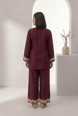 Women’s Kashmiri Embroidered Cotton Co - ord Set - Tevar Studio