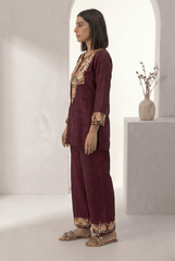 Women’s Kashmiri Embroidered Cotton Co - ord Set - Tevar Studio