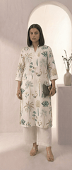 Women’s Printed Cotton Flex Kurta Set with Palazzo - Tevar Studio