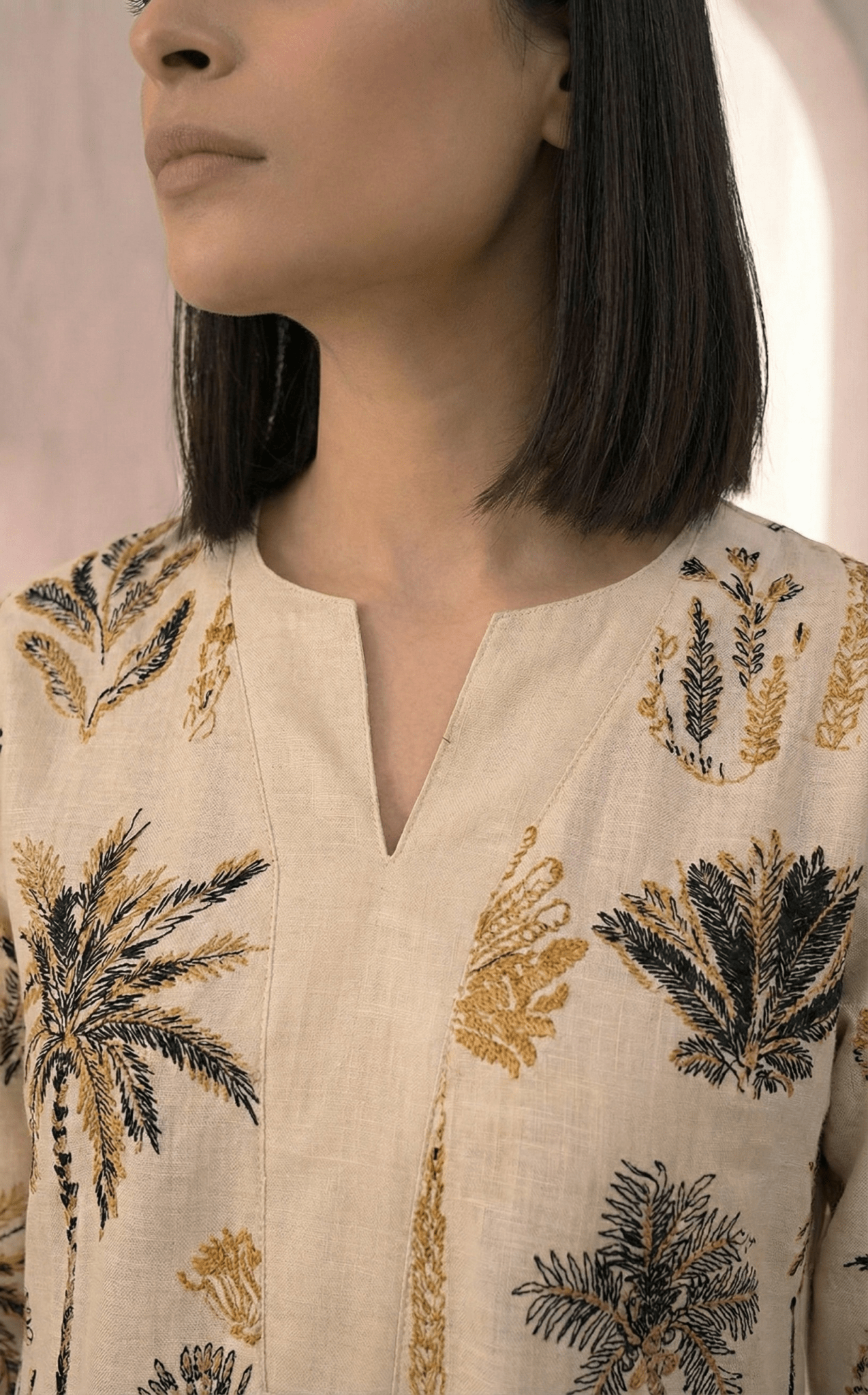Women’s Printed Cotton Flex Kurta Set with Palazzo - Tevar Studio