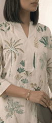 Women’s Printed Cotton Flex Kurta Set with Palazzo - Tevar Studio