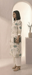 Women’s Printed Cotton Flex Kurta Set with Palazzo - Tevar Studio